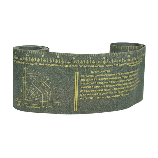 Pipe Wrap-Around Measuring Tape | 1"–6" Pipe Fitter Tool Pipe Measuring Tape Oasis Select