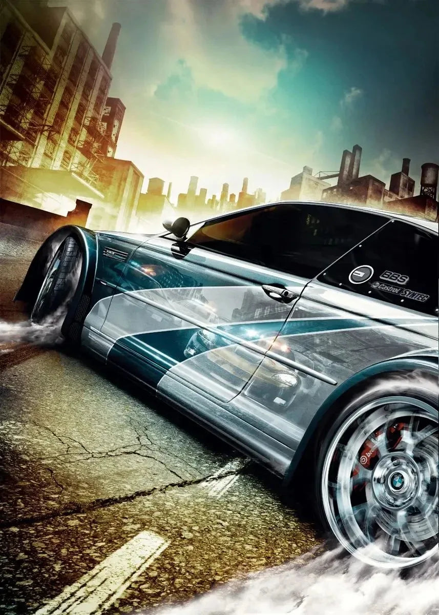 Rally Need for Speed Art Posters Canvas Painting Wall Prints Pictures Living Room Home Decor Vintage World Famous Racing Car Peaceful Pleasures Health and Wellness T80280-07 20x30cm Unframed