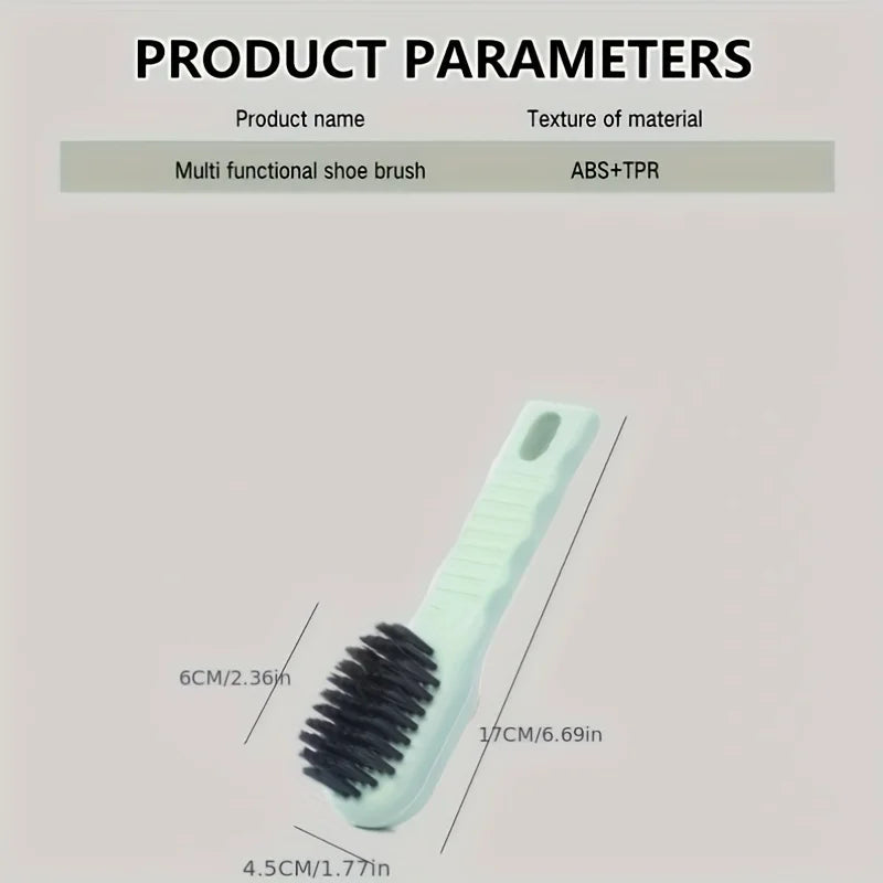 2-Pack Soap-Dispensing Shoe & Laundry Cleaning Brush