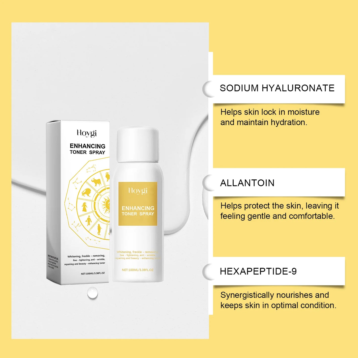 Hoygi Hyaluronic Acid Face Mist Toner – Hydrate & Firm Skin
