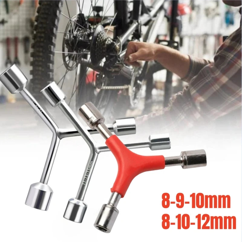 2PCS Y Shape Socket Wrench Bike Allen Wrench Internal Hexagon Wrenches 8/9/10mm 8/10/12mm MTB Road Bicycle Cycling Hex Key Tools Peaceful Pleasures Health and Wellness