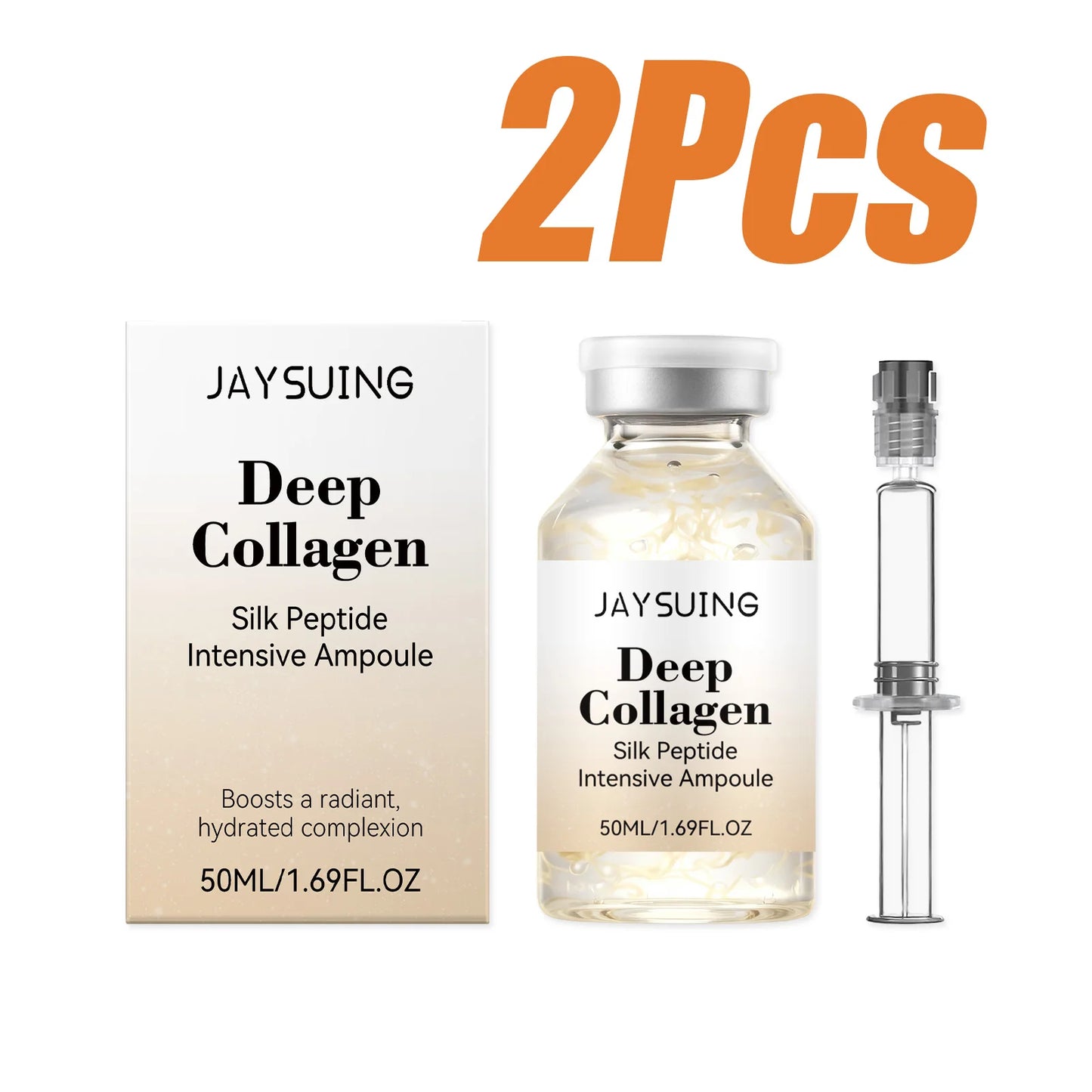 Collagen Silk Peptide Ampoule Serum – Firming & Anti-Wrinkle