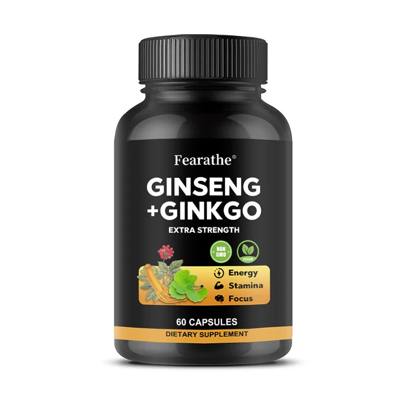 Korean Ginseng Extract (Root) 1650mg Supports Immunity, Improves Memory, Promotes Brain Health, and Boosts Metabolism Peaceful Pleasures Health and Wellness 60 count-1 bottle