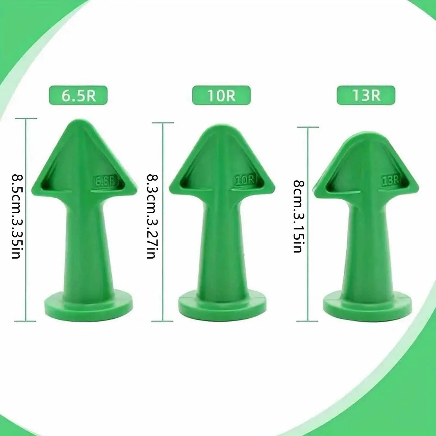 3pcs Caulk Nozzle Applicator Convenient to Use with Non-Stick Special Materials Suitable for Building Window Balcony Peaceful Pleasures Health and Wellness