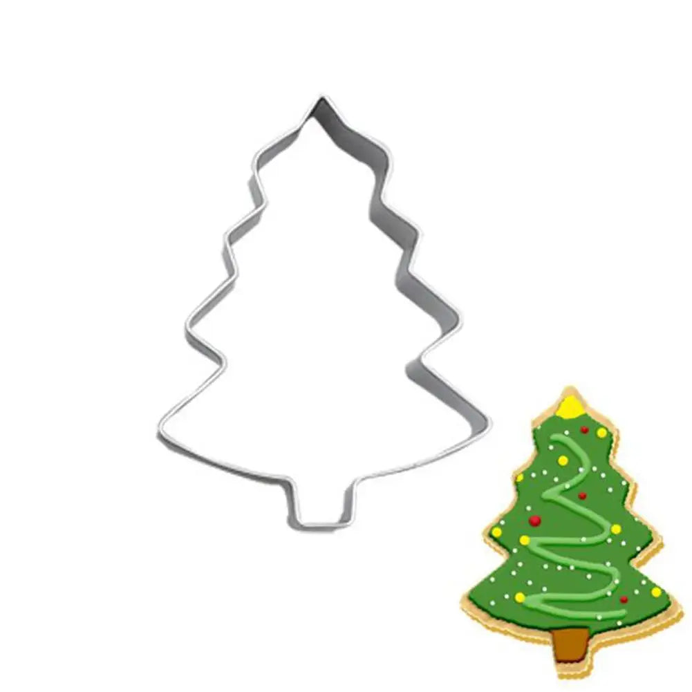 6-Piece Christmas Cookie Cutter Set | Stainless Steel Holiday Shapes Cookie Cutter Set Peaceful Pleasures Health and Wellness