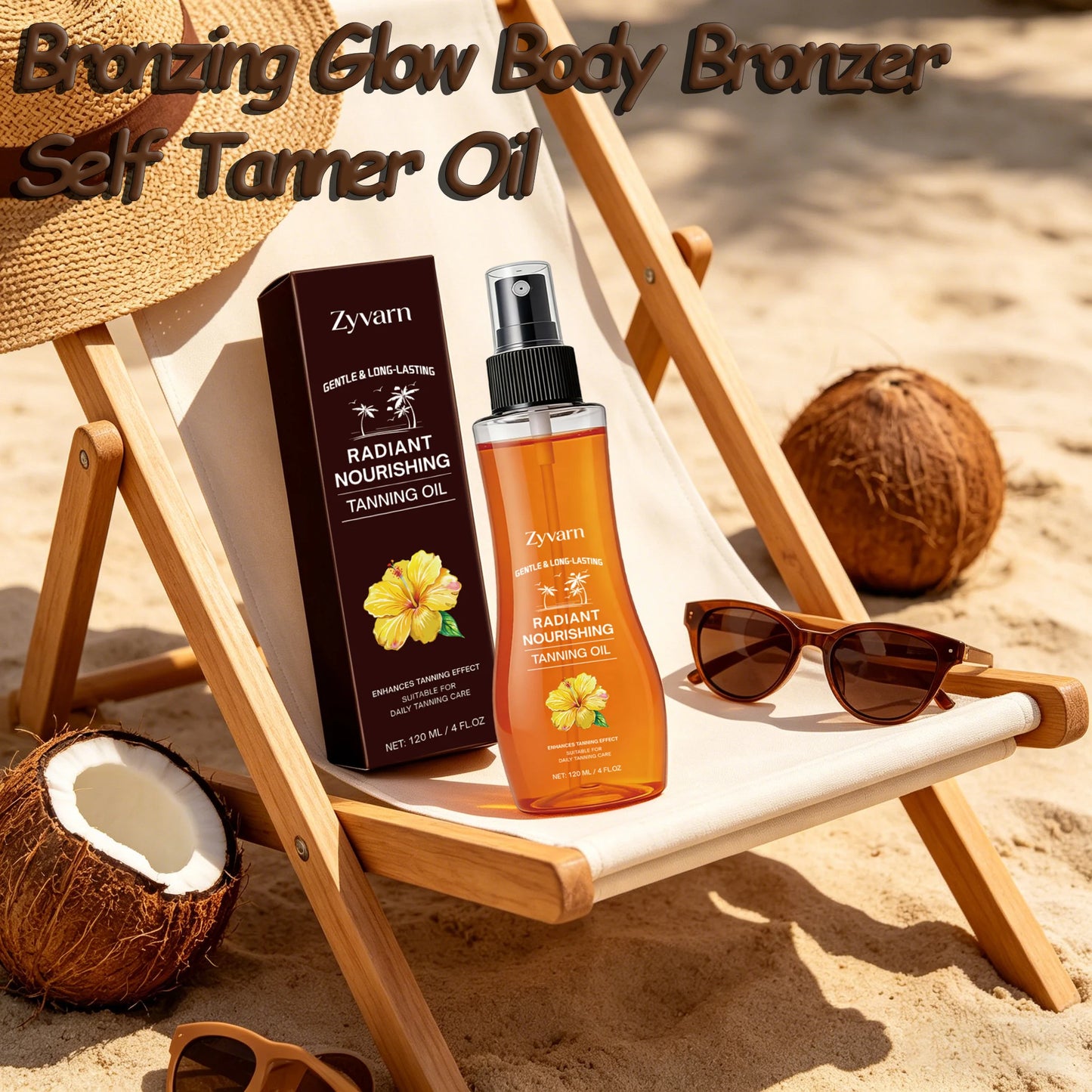 Hoygi Bronzing Tanning Oil | Hydrating Sun-Kissed Glow 120ml