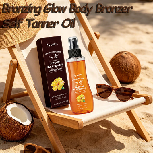 Hoygi Bronzing Tanning Oil – Hydrating Self Tanner, 120ml Self Tanning Oil Peaceful Pleasures Health and Wellness