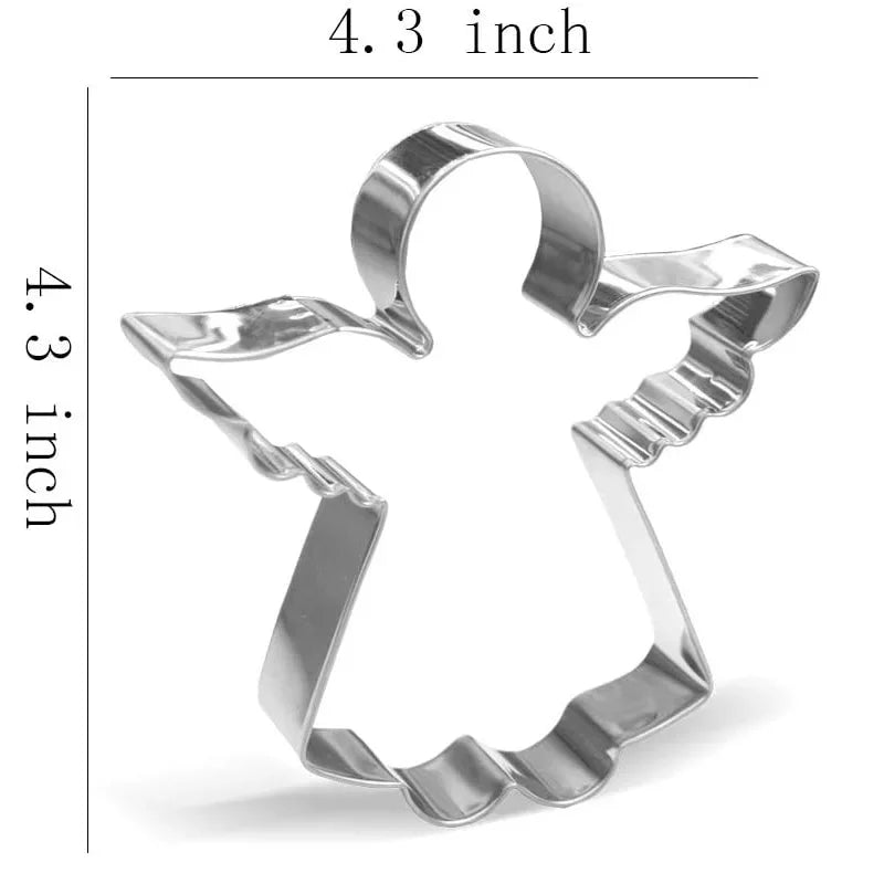 Angel & Baptism Cookie Cutters | Christening & Christmas Cookie Cutter Set Peaceful Pleasures Health and Wellness Angel mold