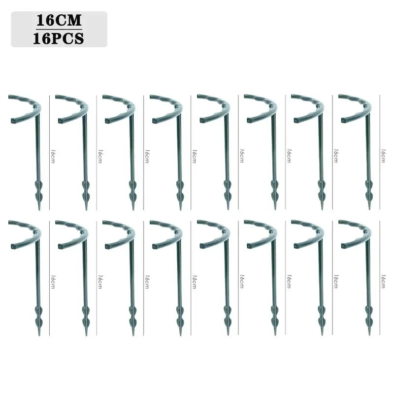 Plant Support Stakes 4-32 Pack | Semicircle Vine Climbing Brackets