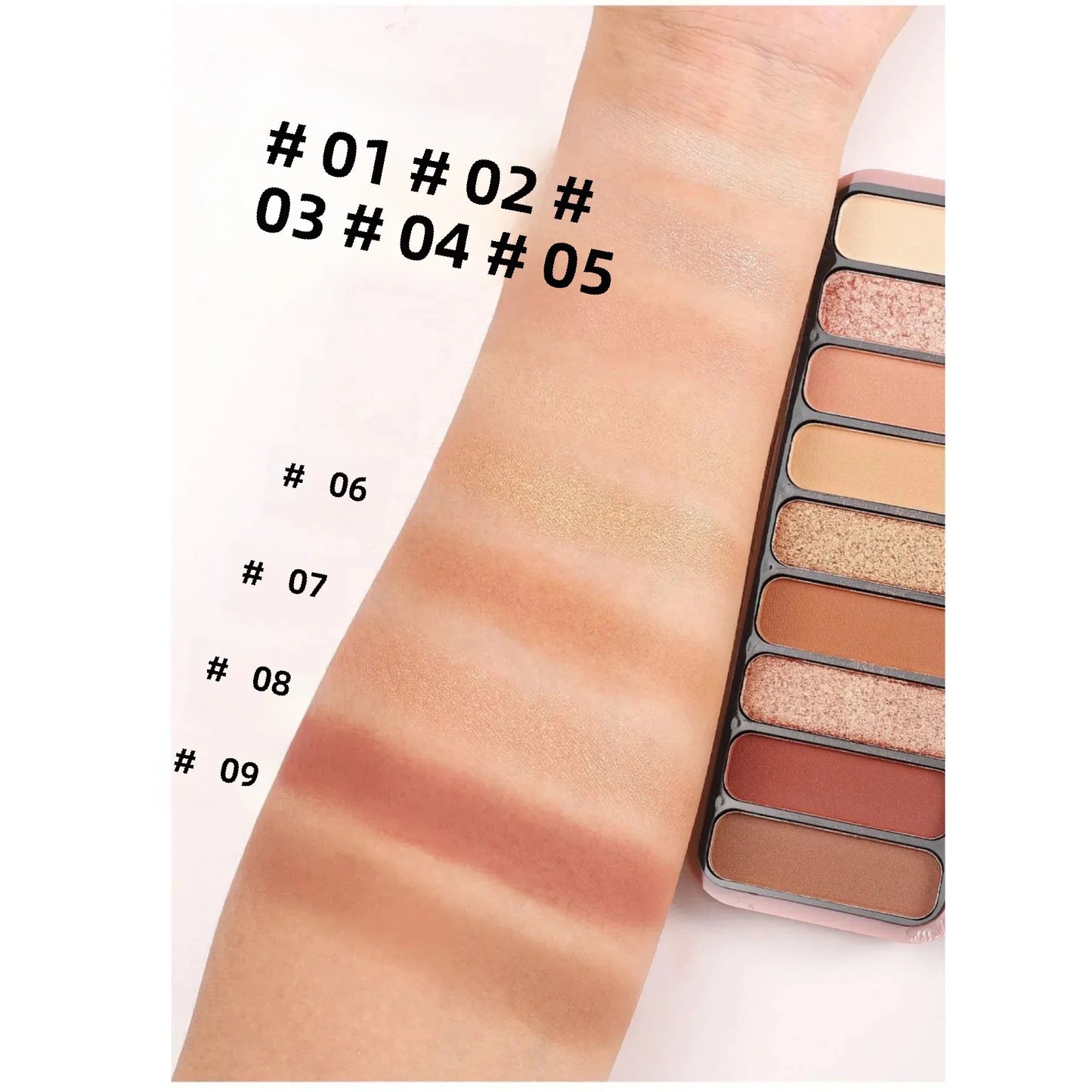 Desert Rose 9-Color Eyeshadow Palette – Matte & Shimmer