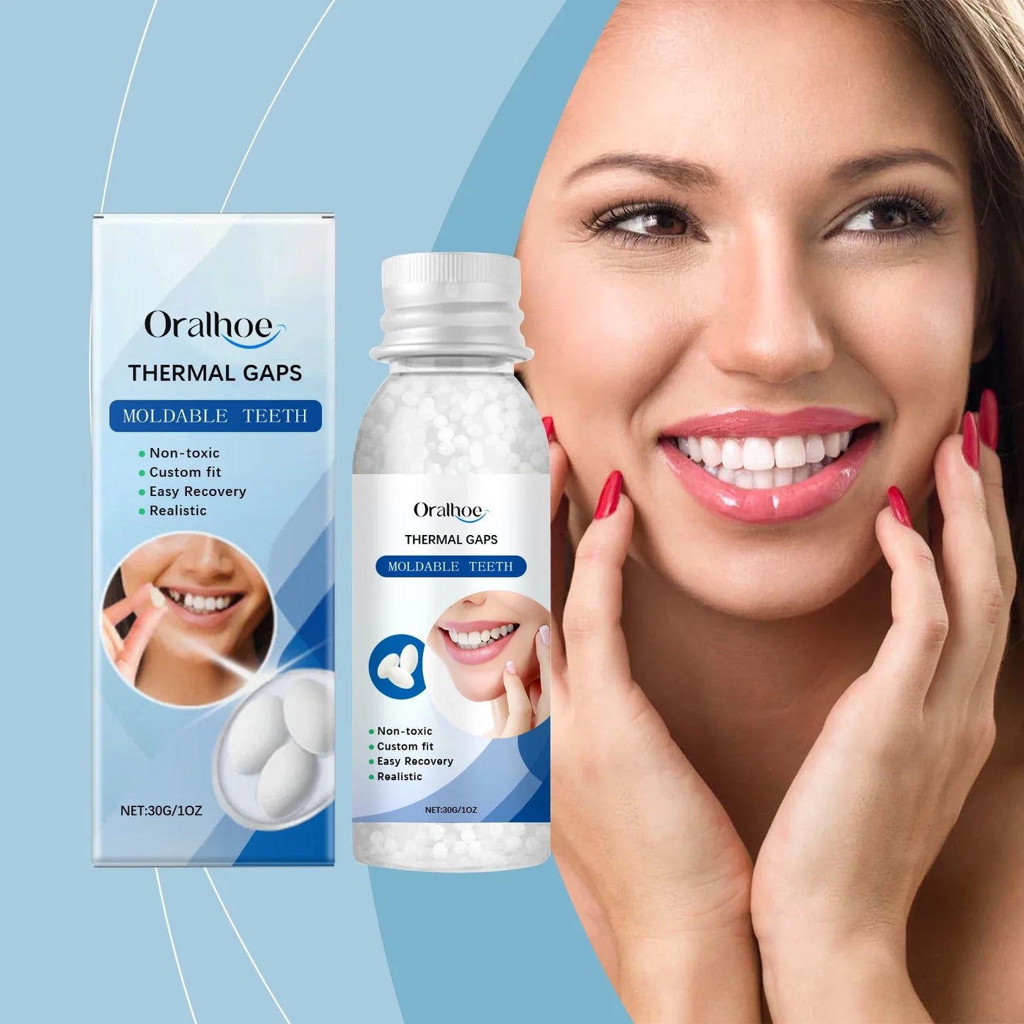 Moldable Temporary Tooth Filling Kit – Thermoplastic Denture Repair