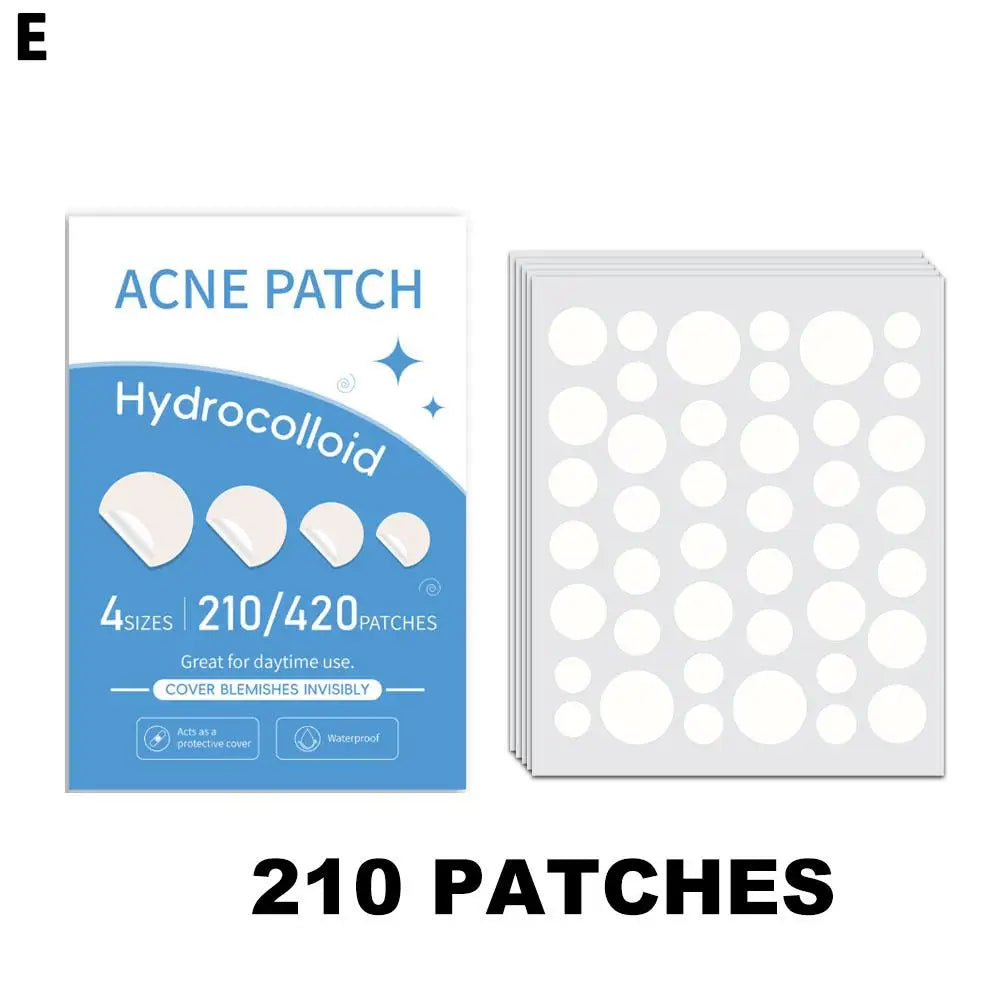 Hydrocolloid Pimple Patches – Mixed Sizes Invisible Acne Spot Stickers for Zits, Spots & Blemishes Peaceful Pleasures Health and Wellness 210pcs