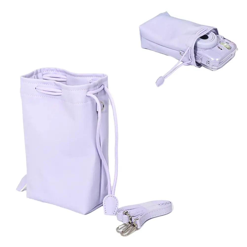 Instax Mini 13 PU Leather Drawstring Camera Bag & Case