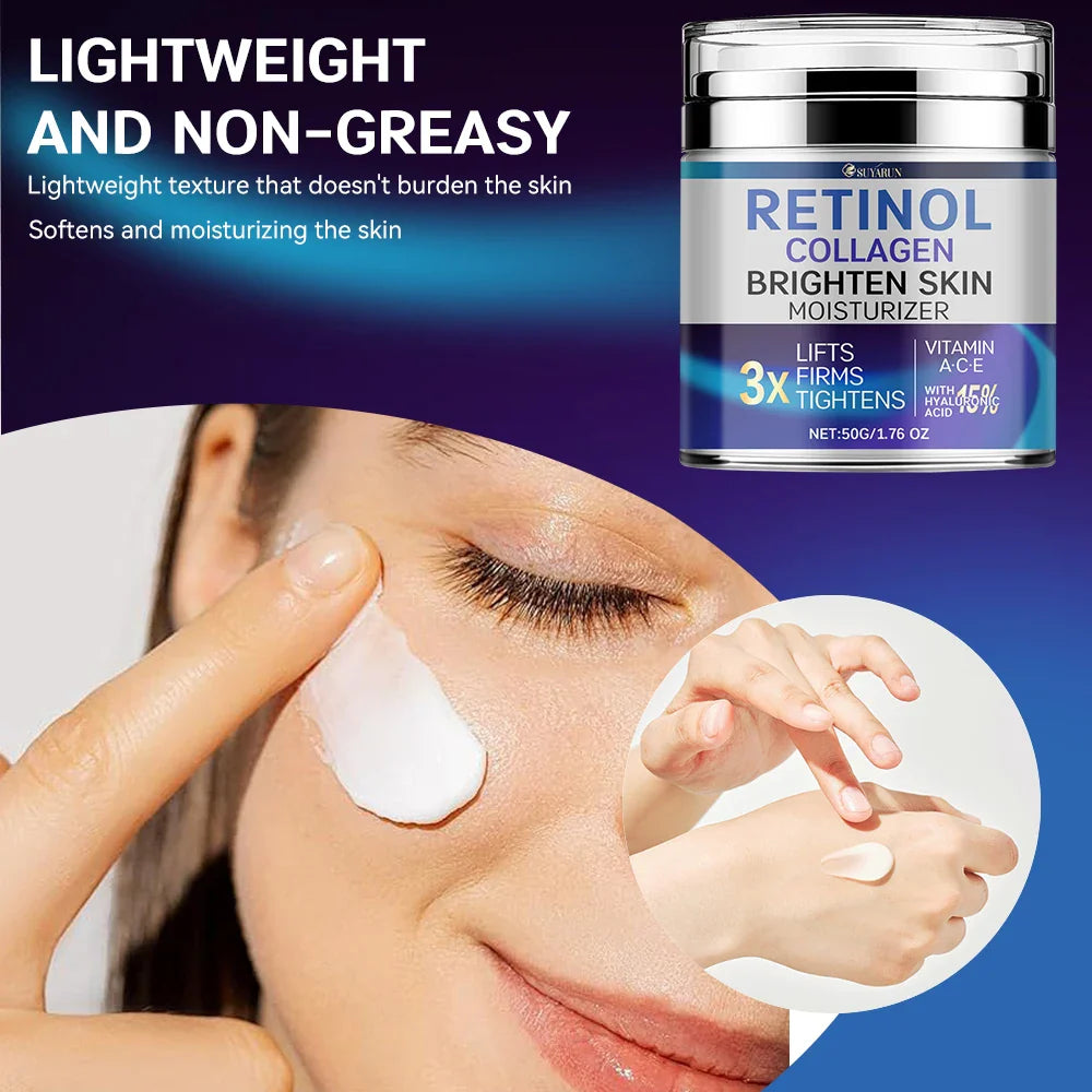 SUYARUN Retinol & Collagen Face Cream – Anti-Aging Moisturizer