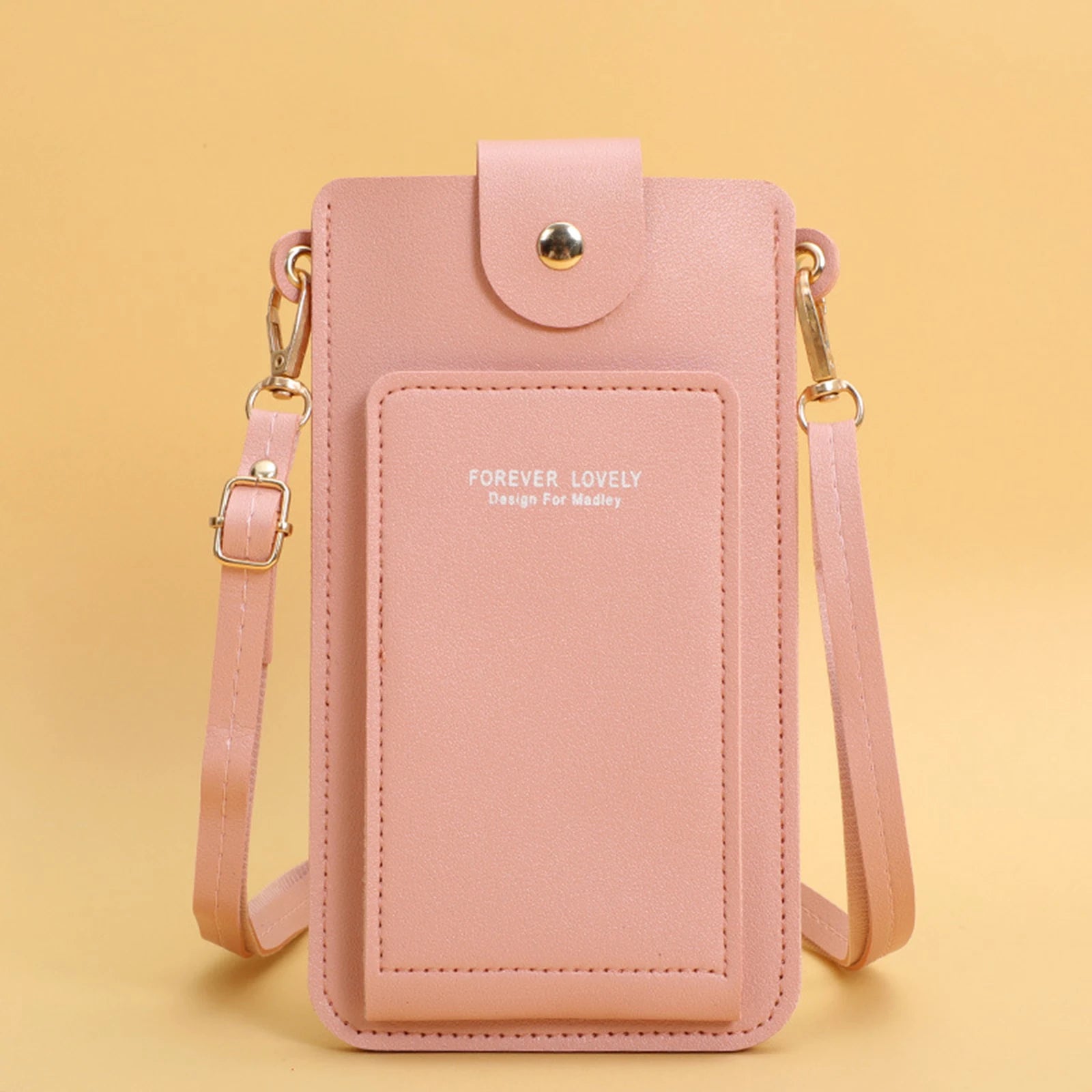 Small Crossbody Cell Phone Purse Zippered PU Cross Body Bag with 2 ID Card Windows for Mobile Phone Credit Cards Changes Peaceful Pleasures Health and Wellness