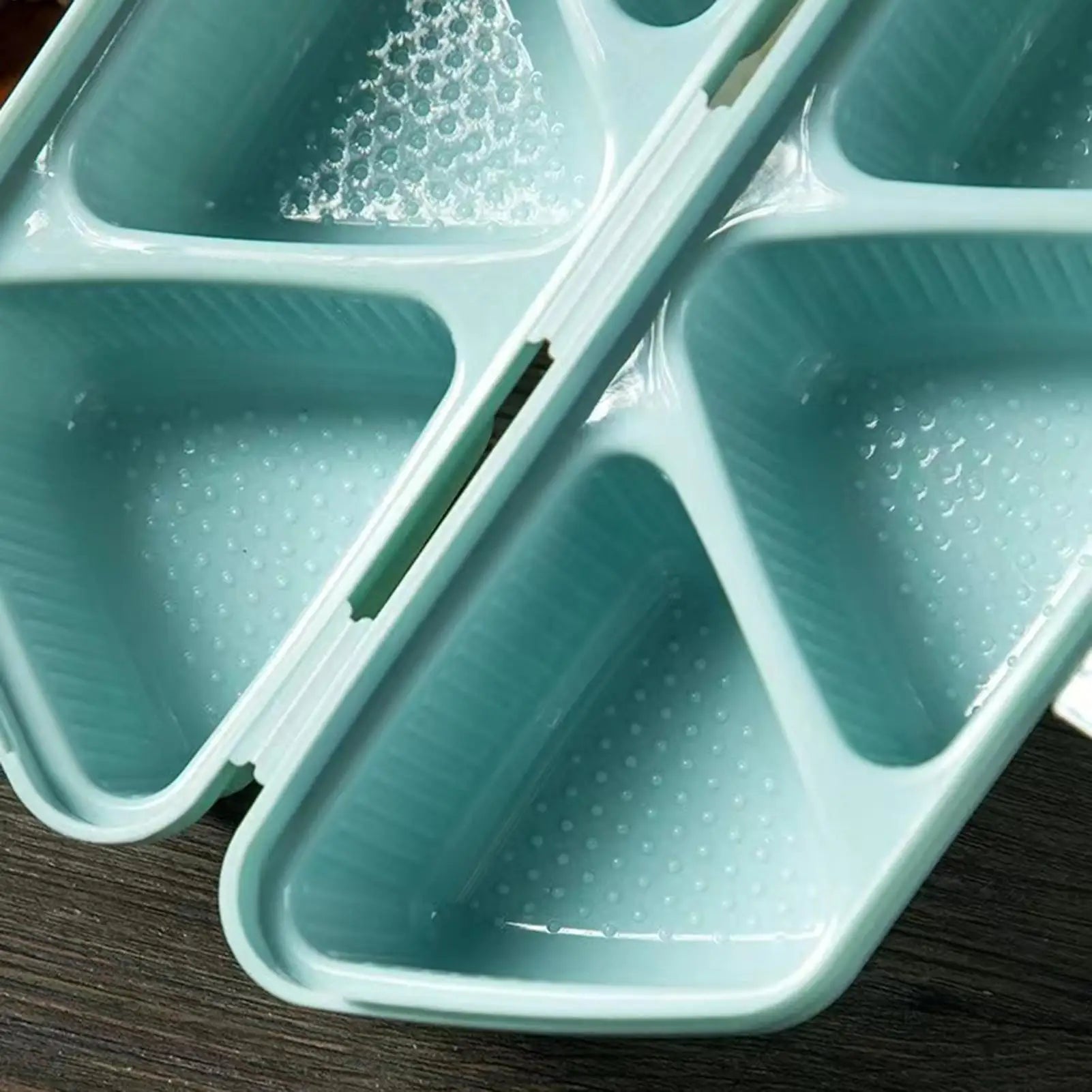 Non-Stick 6-Cavity Foldable Triangle Rice Ball Sushi Mold Sushi Rice Mold Peaceful Pleasures Health and Wellness