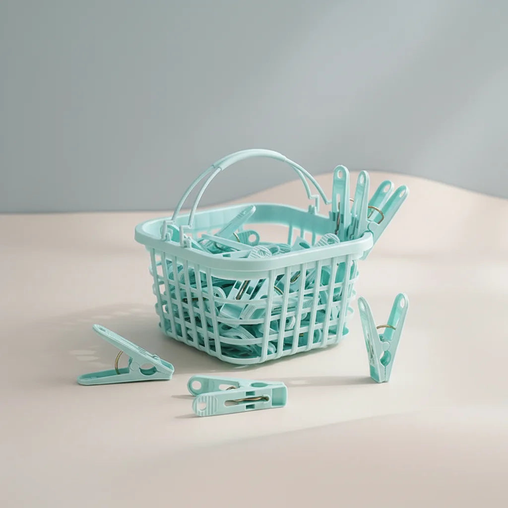 30-Pack Anti-Wind Plastic Clothes Pegs | Outdoor Camping Clips