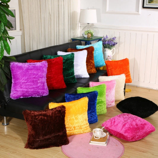 Throw Pillow Cover Short Plush Comfortable and Soft Sofa Decoration Household Products Modern Minimalism Cushion Covers Peaceful Pleasures Health and Wellness