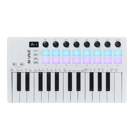 M-VAVE SMK- 25 Key MIDI Keyboard Controller 16 RGB Drum Pads Peaceful Pleasures Health and Wellness