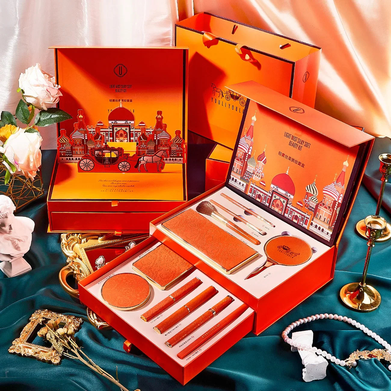 Christmas 11-Piece Makeup Gift Set – BB Cream, Lipstick & More