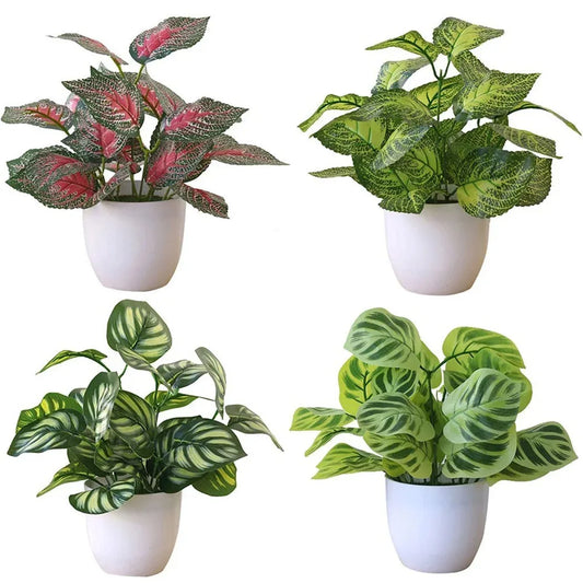 Artificial Bonsai Plant Pot | Fake Foliage Home Office Decor Artificial Bonsai Plant Peaceful Pleasures Health and Wellness
