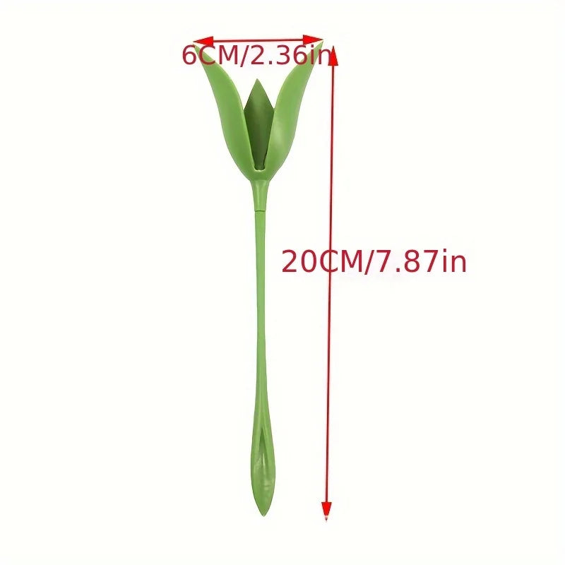 2 Green Floral Napkin Holders Rose Fold Tool Flower Romantic Table