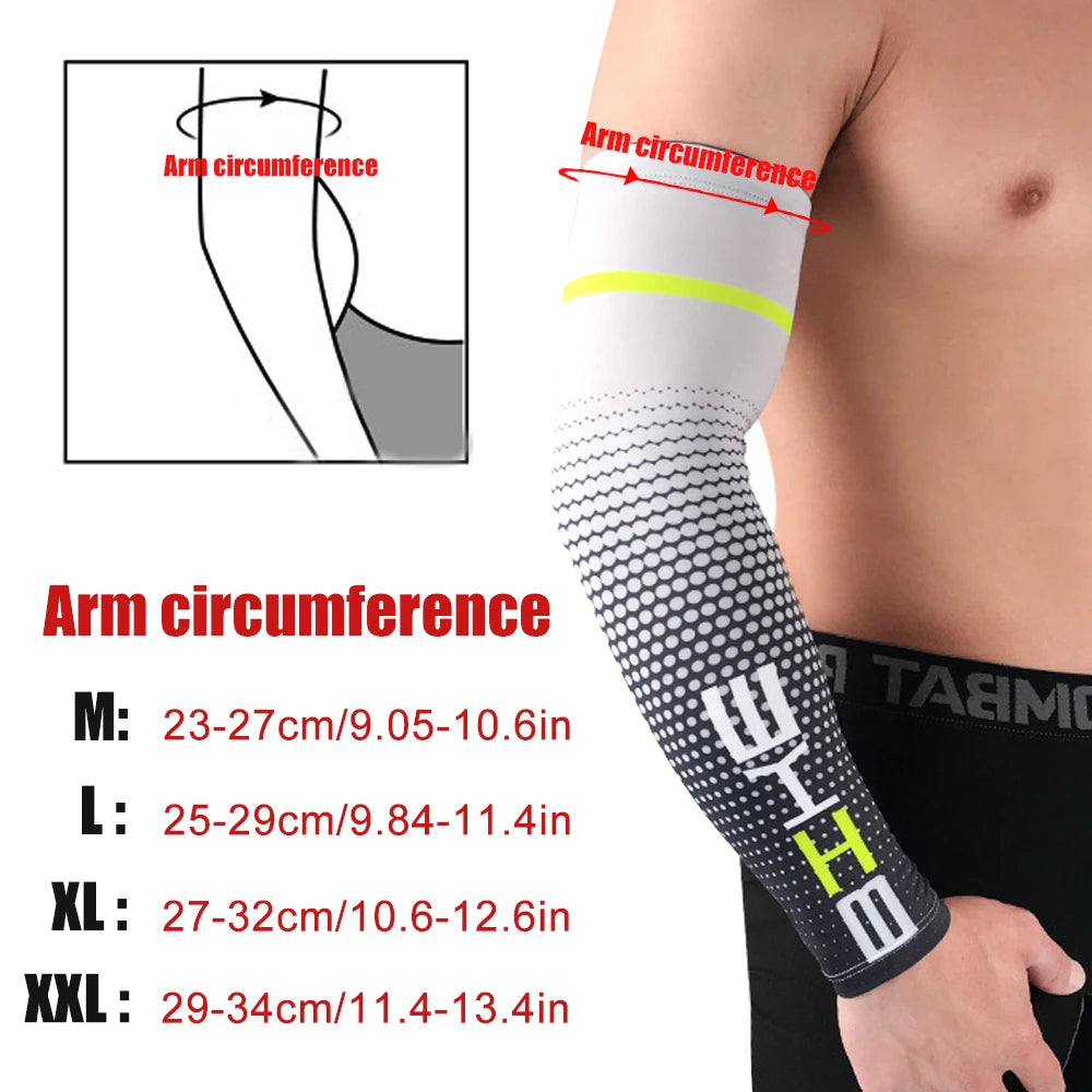 1Pair UV Block Cooling Arm Sleeves for Men & Women, Comfortable Sun Protection Arm Cover for Cycling, Hiking & Daily Wear Peaceful Pleasures Health and Wellness