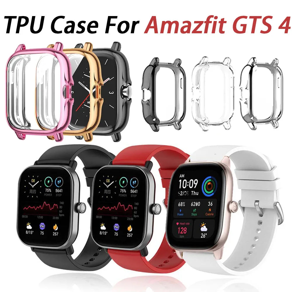 TPU Silicone Protective Case for Amazfit GTS 4 – Bumper Cover Peaceful Pleasures Health and Wellness