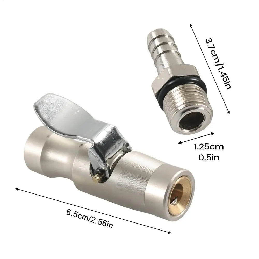Self-Locking Tire Air Chuck | Double Teeth, No Air Leakage