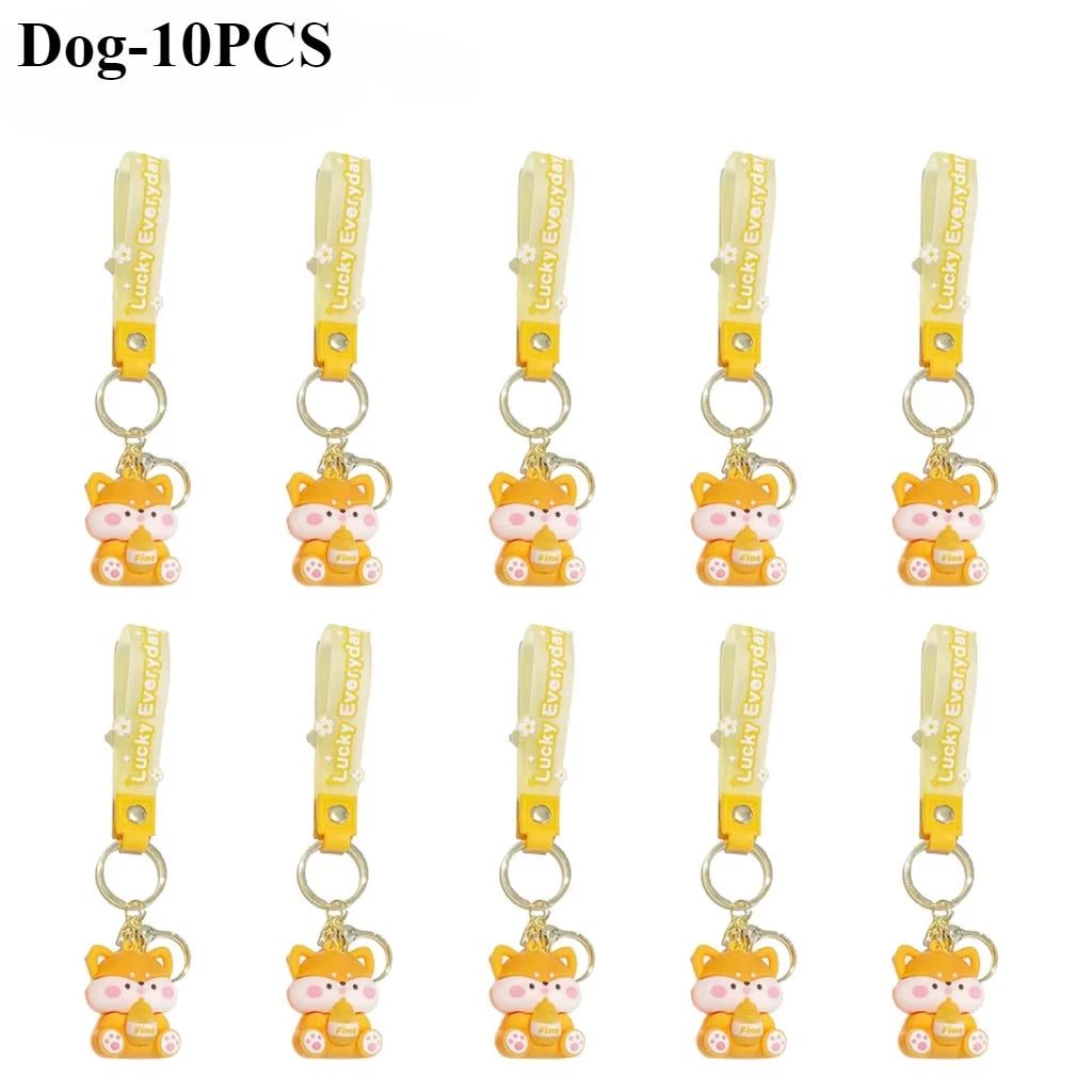 Luck Drinks PVC Cartoon Keychain | Cute Bag Charm & Gift