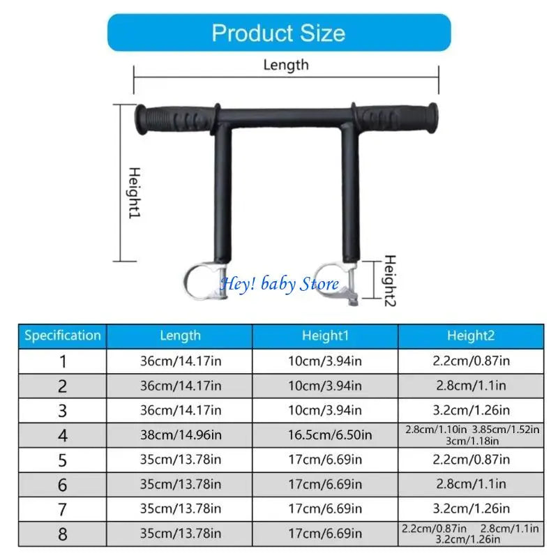 Baby Stroller Handle Extender for Tall Parents | Double Tube