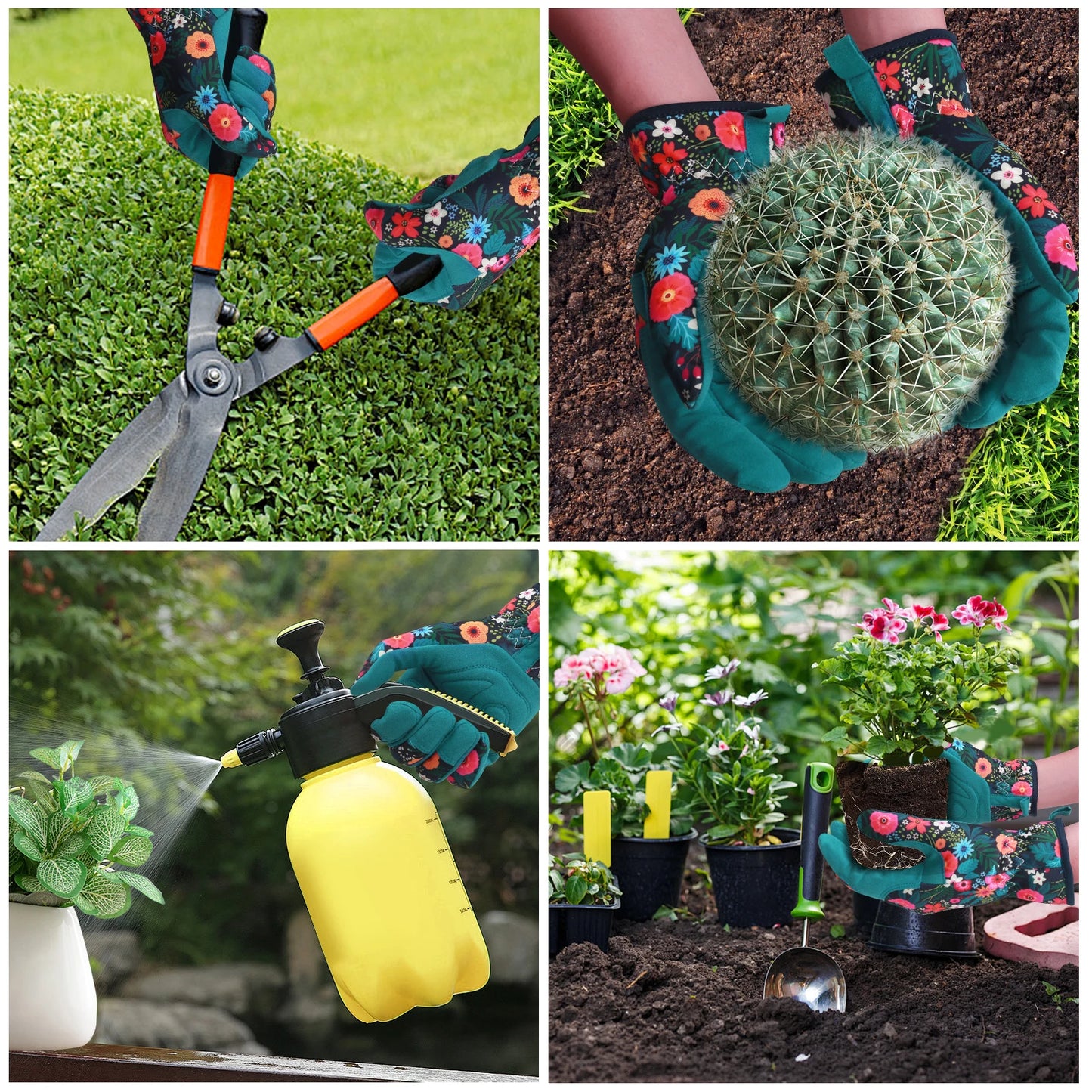 Thorn-Proof Gardening Weeding Working Gloves Breathable leather Glove Puncture Resistant for Digging, Floral Planting,Pruning Peaceful Pleasures Health and Wellness