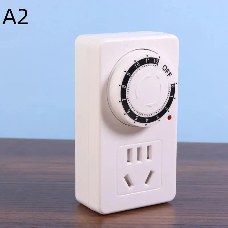 New 12/24 Hours Cyclic Timer Switch Kitchen Timer Outlet Loop Universal Timing Socket Mechanical Timer Peaceful Pleasures Health and Wellness 0 A2