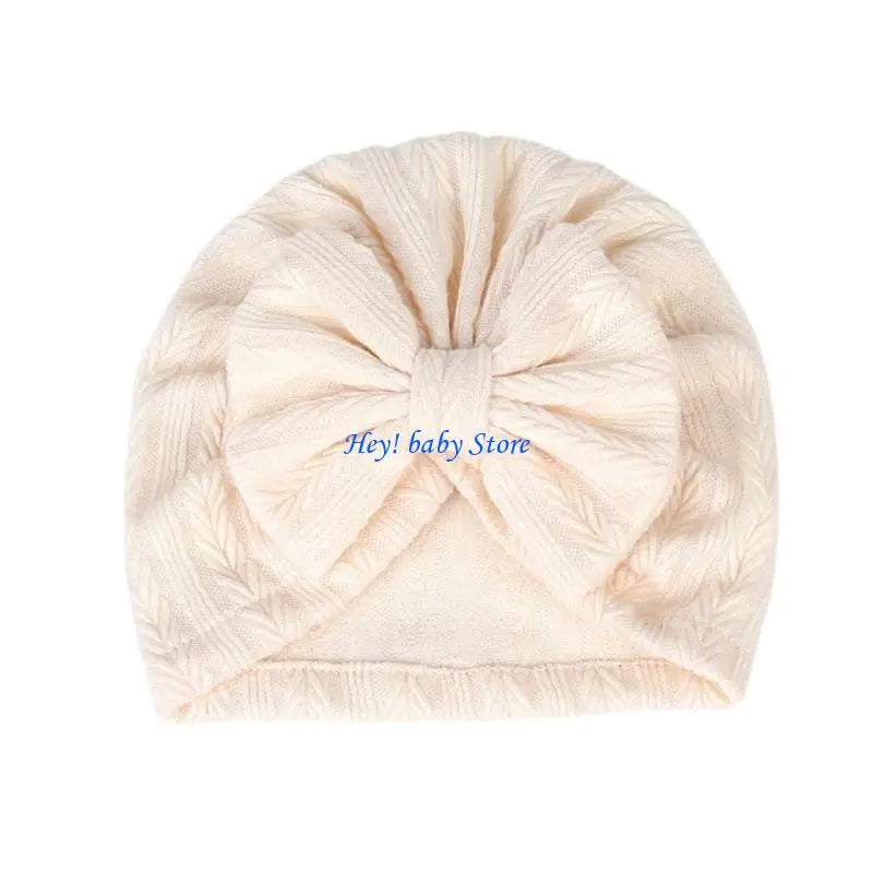 Soft Bow Baby Turban Hat – Unisex Newborn Girls & Boys