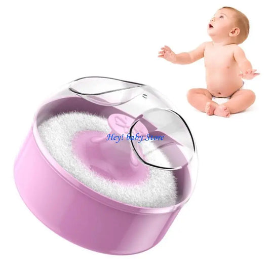 Baby Body Powder Puff with Case for Newborns & Toddlers Baby Powder Puff Set Peaceful Pleasures Health and Wellness