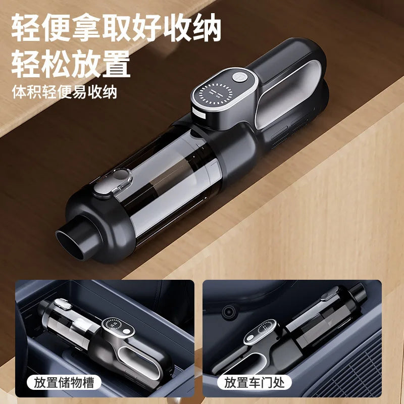 Brushless Handheld Vacuum Cleaner Cordless Strong Suction Portable Hand Vacum for Home Car Mini Rechargeable with LDE Car Cleane Peaceful Pleasures Health and Wellness