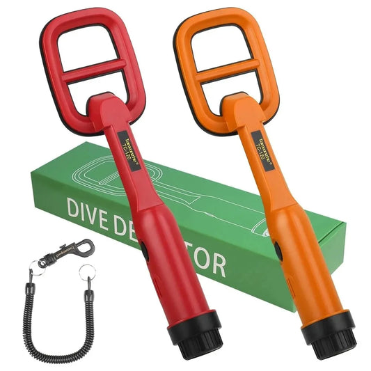 TC-120 Underwater Metal Detector Pulse Pinpointer Induction Diving Treasure Waterproof Metal Detector Hand Held Metal Finder Peaceful Pleasures Health and Wellness