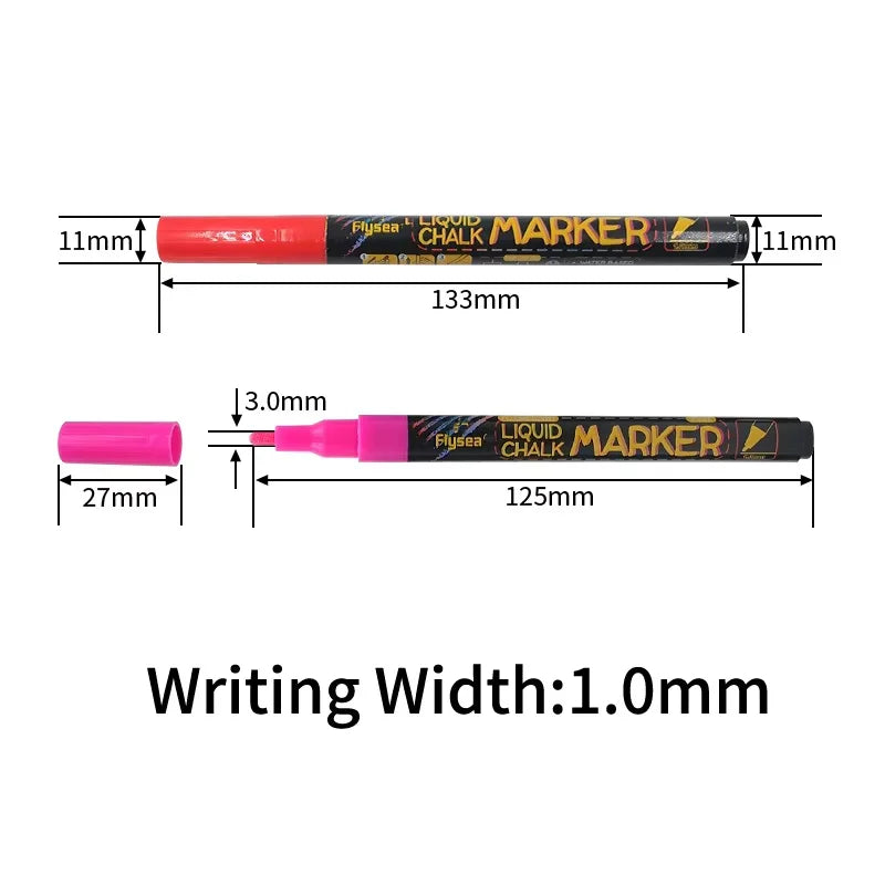 Liquid Chalk Markers-washable Wet Erase Maker Pens Blackboard