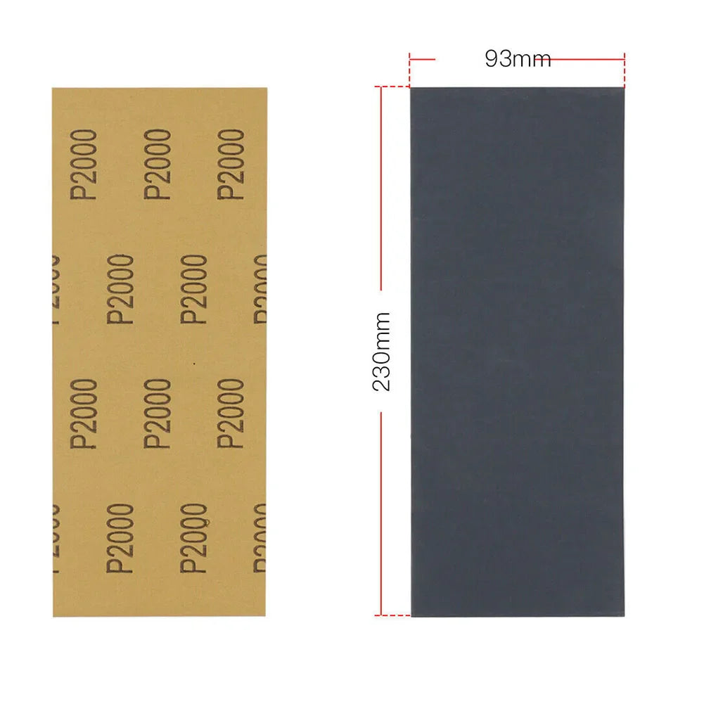 5-Pack Wet & Dry Sandpaper 2000–7000 Grit | Silicon Carbide