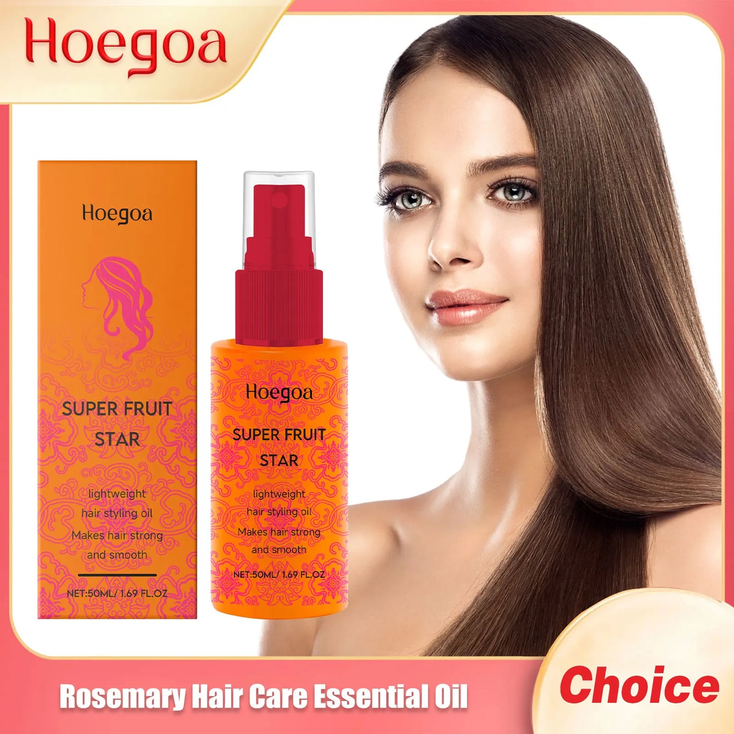 Hoegoa Rosemary Hair Growth Serum Oil – All Hair Types 50ml