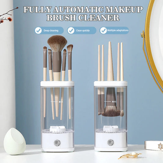 Electric Automatic Makeup Brush Cleaner & Dryer Machine Makeup Brush Cleaner Peaceful Pleasures Health and Wellness