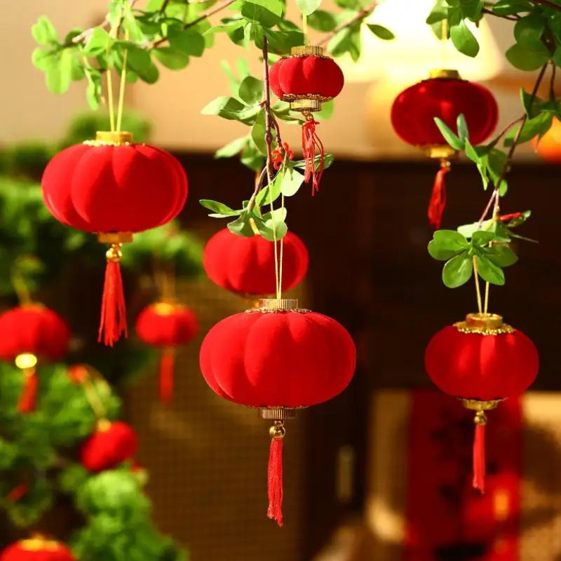 30pcs Mini Red Lanterns | Chinese New Year & Wedding Decor Festive Lantern Decor Peaceful Pleasures Health and Wellness