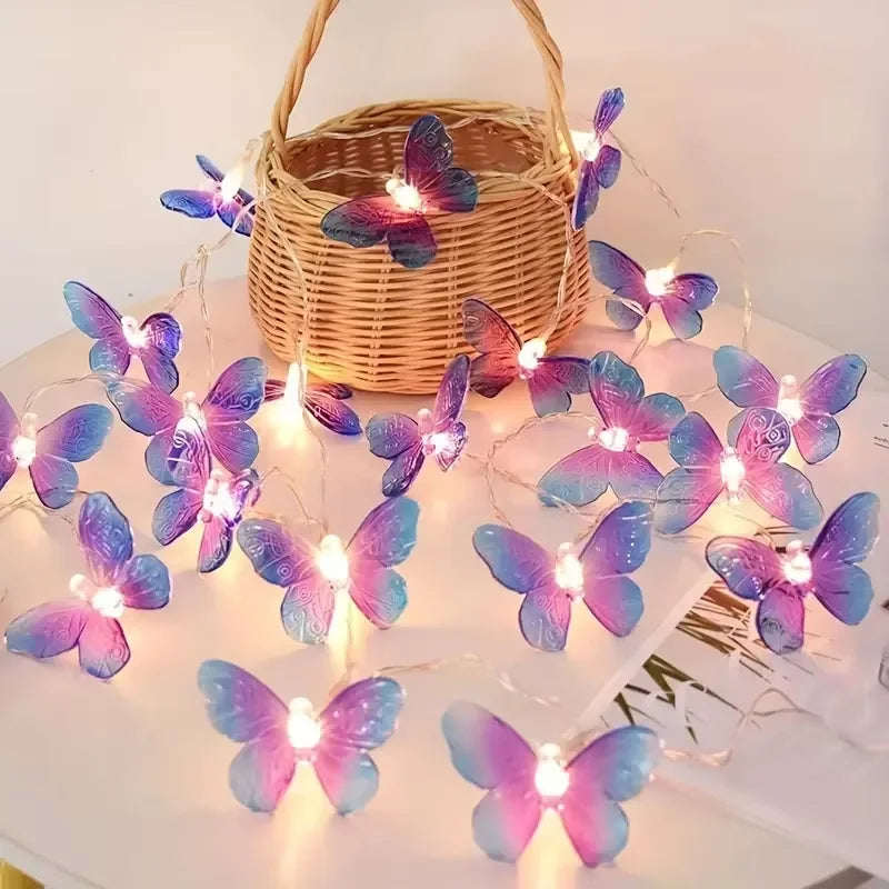 Butterfly LED String Lights Battery Powered – Home & Party Decor