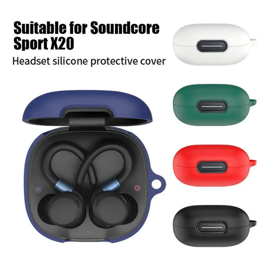 Silicone Case for SoundCore Sport X20 – Drop & Scratch Guard Earphone Case Cover Oasis Select