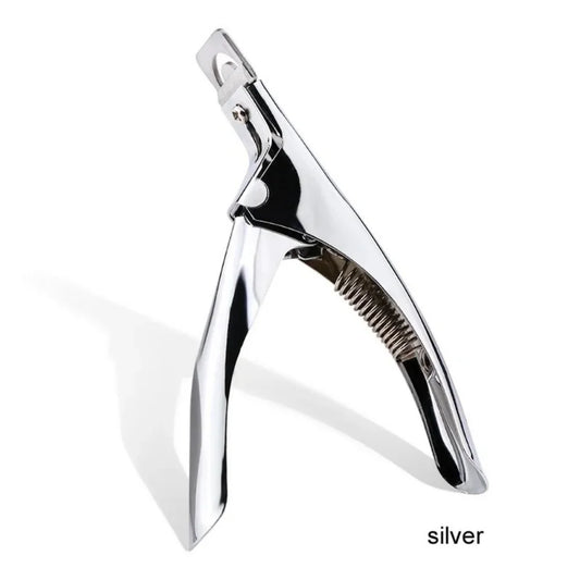 Acrylic Nail Clipper Magnetic U-Cut | Gel & False Nail Cutter Nail Clipper Peaceful Pleasures Health and Wellness Silver