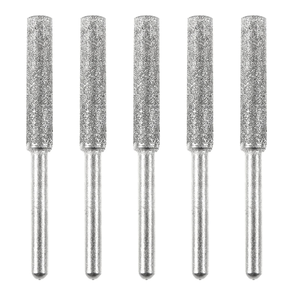 Diamond Chainsaw Sharpener Burr Set 4/4.8/5.5mm Peaceful Pleasures Health and Wellness 5pcs 4.8mm silver france