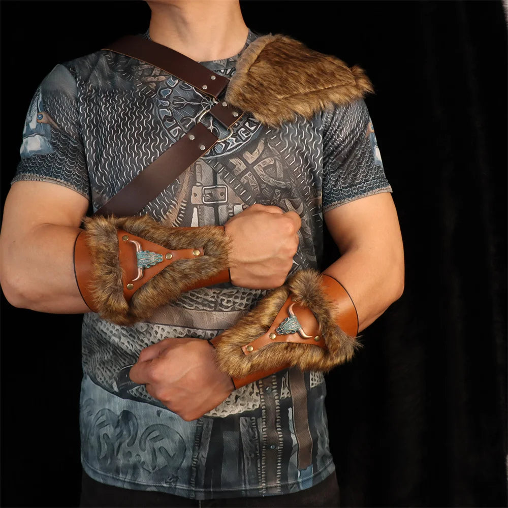 Halloween Props Medieval Warrior Women Armour Costume Cosplay LARP