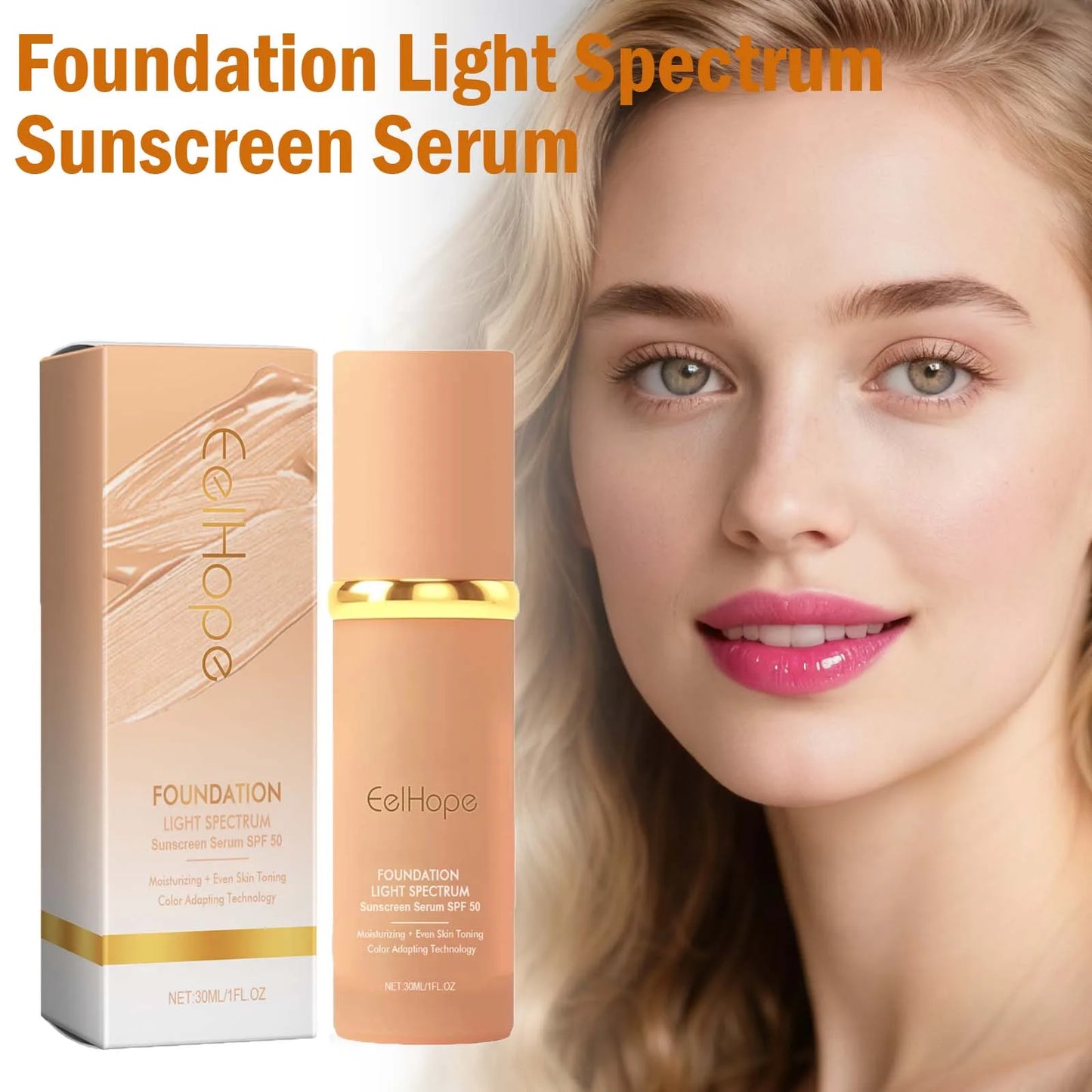 4-in-1 Color Changing Foundation SPF 50 Serum | Full Coverage