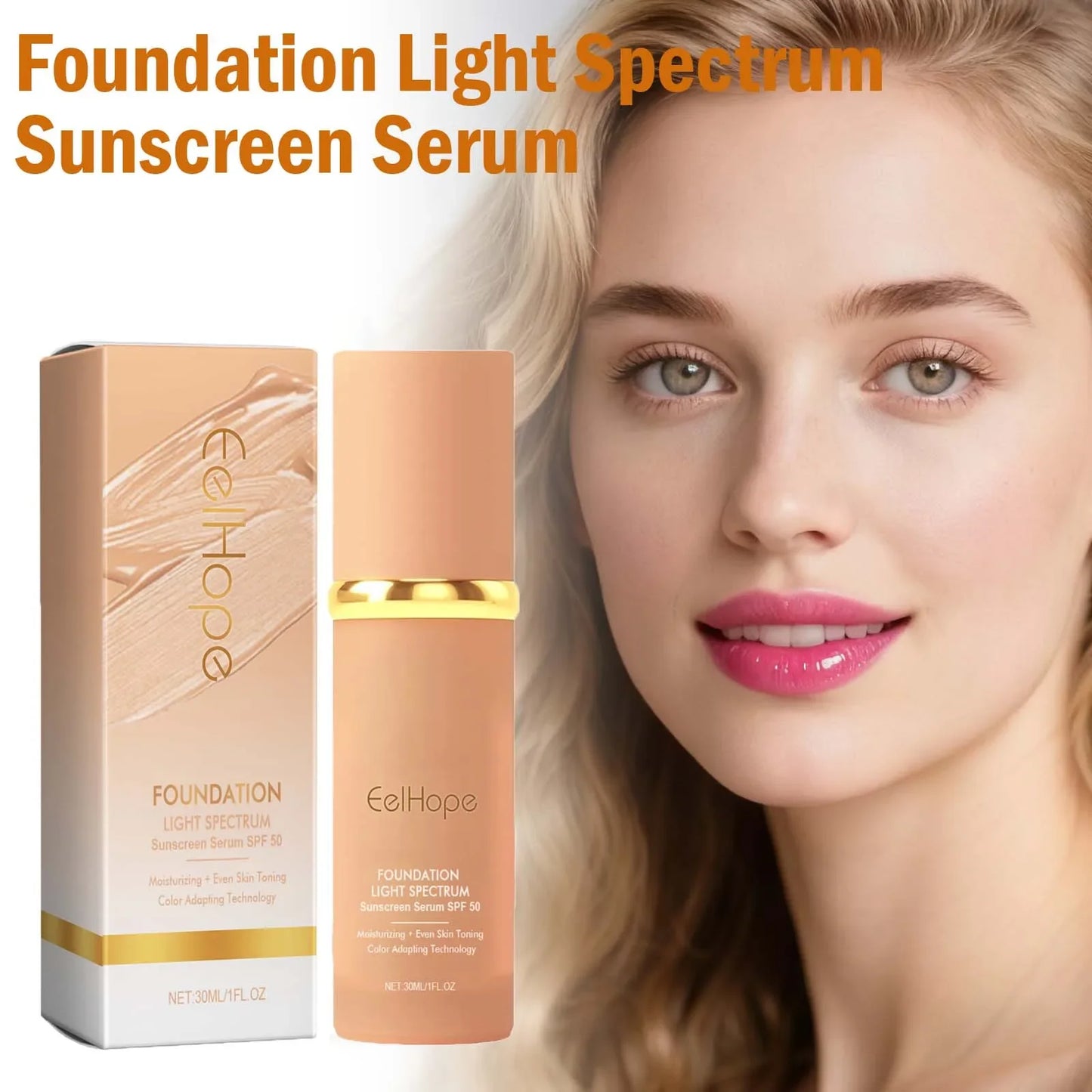 Eelhope 4-in-1 Color Changing SPF 50 Foundation Serum 30ml