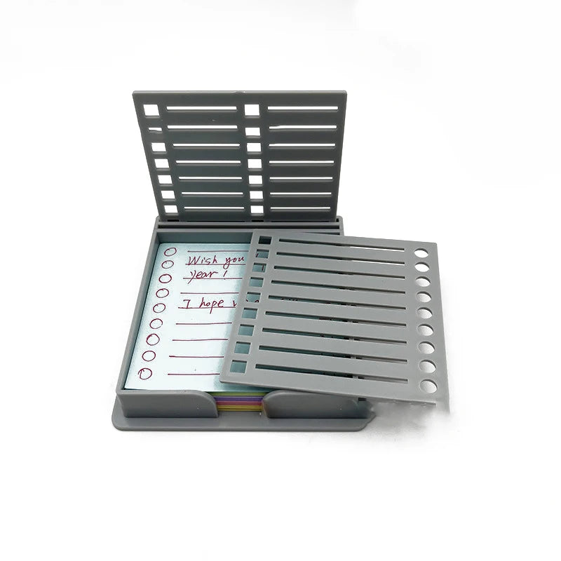 Sticky Note Dispenser Organizer with Template | HELTC